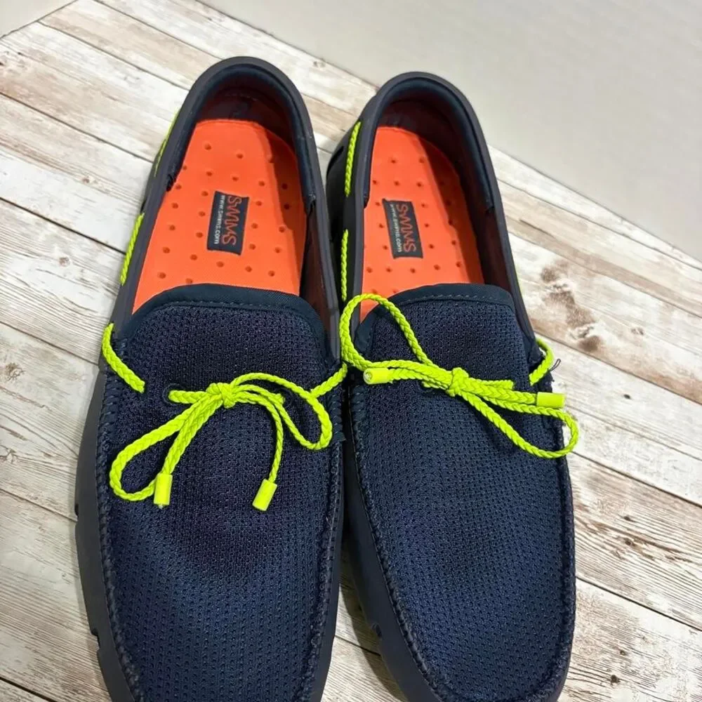 Swims Men's Navy and Black Boat-shoes